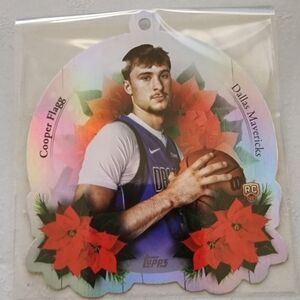 Cooper Flagg Topps Holiday Ornament with Basketball Player Design